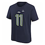Playera Nike de la NFL para niños talla grande Jaxon Smith-Njigba Seattle Seahawks Super Bowl LX