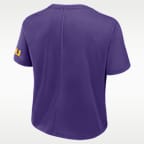 Top cropped Nike Dri-FIT para mujer LSU Premium Performance