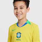 Brazil 2025 Stadium Home (Women's Team) Big Kids' Nike Dri-FIT Soccer Replica Jersey