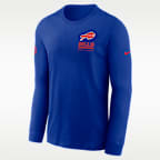 Buffalo Bills Sideline Team Issue Men's Nike Dri-FIT NFL Long-Sleeve T-Shirt