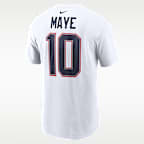 Drake Maye New England Patriots Men's Nike NFL T-Shirt
