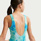 Traje de baño de una pieza con espalda en forma de U para niña talla grande Nike Swim