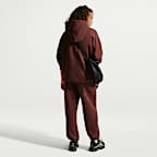 Sudadera con gorro sin cierre oversized para niña Nike Sportswear Studio Fleece