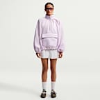 Chamarra tipo anorak de satén con cierre de 1/4 para mujer Nike Sportswear