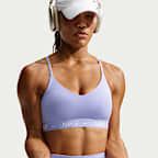 Brassière de sport réglable rembourrée à maintien léger Nike Indy pour femme