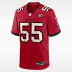 Derrick Brooks Tampa Bay Buccaneers 50th Anniversary Men's Nike NFL Game Jersey