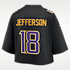 Justin Jefferson Minnesota Vikings Women's Nike NFL Cropped Tundra Game Jersey