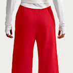 Pants de tiro medio y pierna amplia para mujer Nike Studio Fleece Medium Weight