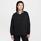 나이키 스포츠웨어 피닉스 플리스 여성 오버사이즈 그래픽 폴로 탑