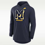 Michigan Legacy Men's Nike Dri-FIT College Long-Sleeve Hooded T-Shirt
