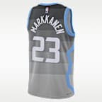 Lauri Markkanen Utah Jazz City Edition Men's Nike NBA Swingman Jersey