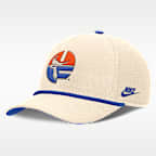 Gorra universitaria Nike ajustable para hombre Florida Legacy Vintage Rope Rise
