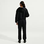 Damskie spodnie ze średnim stanem i mankietami Nike Studio Fleece Medium Weight