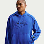 Sudadera con gorro sin cierre de tejido Fleece para hombre Nike Air