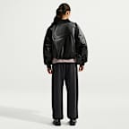 Pants con efecto lavado de tiro alto oversized con puño para mujer Nike Studio Fleece Medium Weight