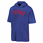 Playera con gorro Nike Dri-FIT de la MLB para niños talla grande Texas Rangers