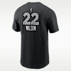 Playera Nike de la WNBA para hombre A’ja Wilson Las Vegas Aces