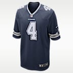 Jersey de fútbol americano NFL Dallas Cowboys (Dak Prescott) para hombre