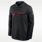 Atlanta Falcons Pure Fury Sideline Men's Nike Dri-FIT NFL Long-Sleeve Hooded Top