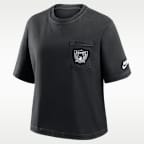 Las Vegas Raiders Rewind Pocket Boxy Women's Nike NFL T-Shirt