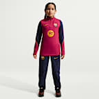 Haut d'entraînement de football en maille Nike Dri-FIT FC Barcelona Strike pour ado