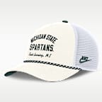 Michigan State Denim Men's Nike College Trucker Adjustable Hat