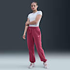 Pants de entrenamiento oversized de tiro alto para mujer Nike Sportswear Phoenix Fleece