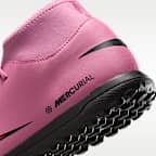 Tacos de fútbol para pasto sintético (turf) de corte high Nike Mercurial Superfly 10 Club