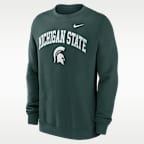 Michigan State Arch Men's Nike College Pullover Crew