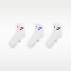 Nike Everyday Elevated Ankle Socks (3 Pairs)