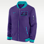 Chamarra bomber Nike de la MLB de cierre completo para hombre Arizona Diamondbacks Authentic Collection City Connect