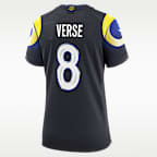 Jersey Nike de la NFL Game para mujer Jared Verse Los Angeles Rams Rivalries Collection