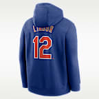 Francisco Lindor New York Mets Club Men's Nike MLB Pullover Hoodie