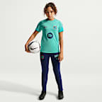 FC Barcelona Strike Third Nike Football Dri-FIT Kurzarmshirt (ältere Kinder)