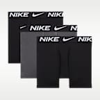 Ropa interior Dri-FIT lisa para niños talla grande (paquete de 3) Nike