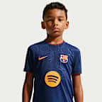 FC Barcelona Third Big Kids' Nike Dri-FIT Soccer Pre-Match Top