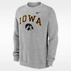 Sudadera de cuello redondo sin cierre universitaria Nike para hombre Iowa Arch