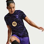 Damska przedmeczowa koszulka piłkarska Kobe Dri-FIT FC Barcelona (wersja wyjazdowa)