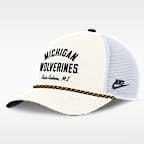 Michigan Denim Men's Nike College Trucker Adjustable Hat