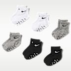 Nike Baby Core Swoosh Gripper Socks (6 Pairs)