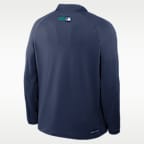 Seattle Mariners Authentic Collection Men's Nike Dri-FIT MLB 1/2-Zip Long-Sleeve Top