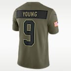 Bryce Young Carolina Panthers Salute to Service Men's Nike Dri-FIT NFL Limited Jersey