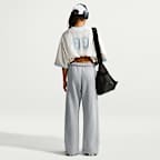 Nike Studio Fleece Medium Weight Women's Loose Pleated Press-Stud Trousers
