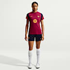 FC Barcelona Strike Nike Dri-FIT Kurzarm-Fußballoberteil (Damen)