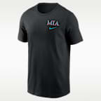 Miami Marlins City Connect 2-Hit Men's Nike MLB T-Shirt