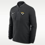 Jacksonville Jaguars Logo Victory Men's Nike Dri-FIT NFL 1/2-Zip Long-Sleeve Top