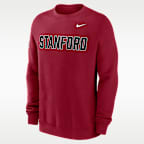 Sudadera de cuello redondo sin cierre universitaria Nike para hombre Stanford Sideline Club