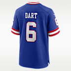 Jersey Nike de la NFL Game para hombre de Jaxson Dart de los New York Giants