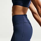 Leggings de cintura alta sin costura delantera de largo completo para mujer Nike Universa