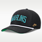 Gorra Nike de la MLB ajustable para hombre Florida Marlins Rise
